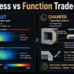 Fillet vs Chamfer in CNC Design: Stress, Cost & When to Use Each