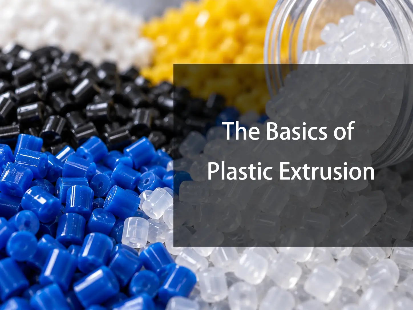 Plastic pellets for extrusion manufacturing