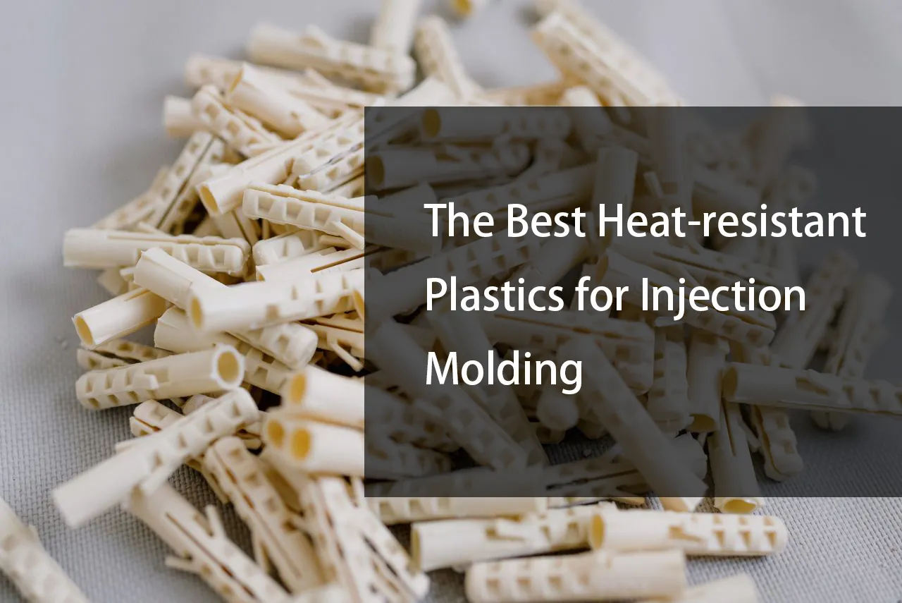 Heat-resistant plastic parts for injection molding